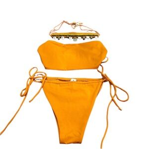 Andi Bagus orange bikini